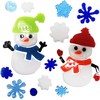 Christmas Window Stickers, 4 Sheets, Christmas Gel Clings - Decorations