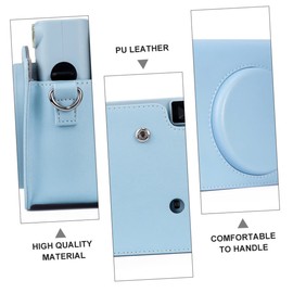 CIYODO PU Leather Camera Case Bag Shoulder Pouch for Square Protective Camera Accessories Pouch Stylish and Elegant Design for Easy Carrying