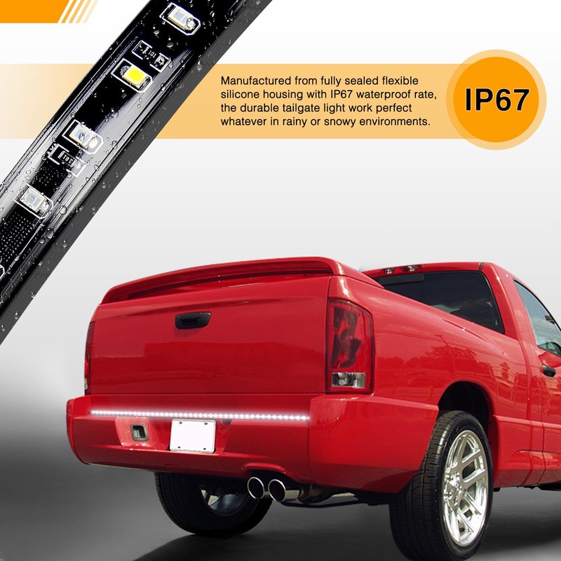 GOOACC 48”/49” Truck Tailgate Light Strip 5 Function 90 LED