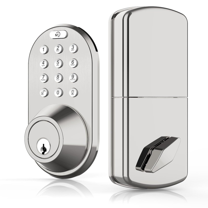 Keyless Entry Keypad Door Lock - Upgraded Smart Electronic Digital