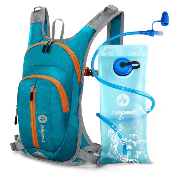 Nepest Hydration Pack Backpack with 2L Water Bladder, Lightweight Water