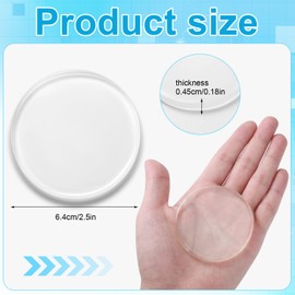 Geiserailie 6 Pcs Prosthetic Liner Patch 2.5 Inch Amputee Limb Protector Patch Prosthetic Leg Accessories Amputee Tray Liner Prosthesis Pad for Leg Amputee Gifts, Reduce Friction and Skin Irritation