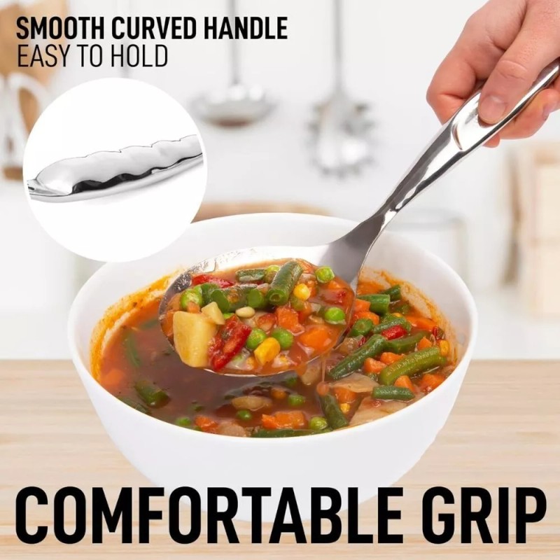 Zulay Stainless Steel Serving Spoon