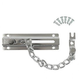 Heavy-Duty Front Door Chain Lock (Double Security) Locking Device