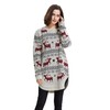 Reindeer Snowflake Christmas Pullover for Women Jumper - xl