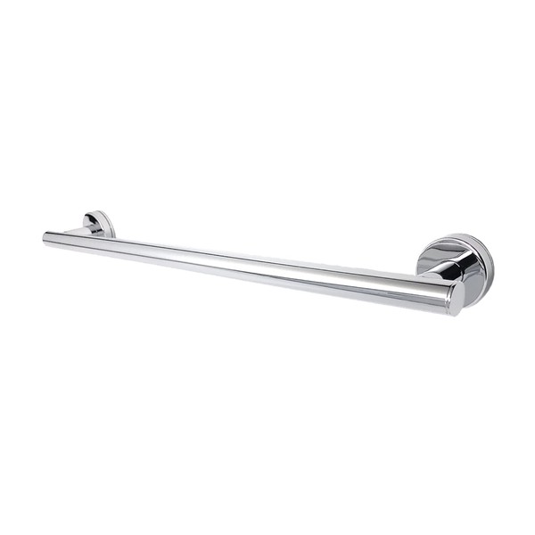 Preferred Bath Accessories PC3024GM Manor Collection Glass Mounted Towel Bar, 24-Inch, Polished Chrome