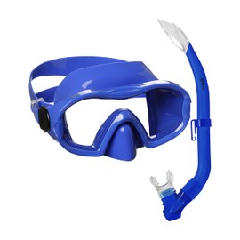 Mares Aquazone Combo Blenny, Combo Consisting of Mask and Snorkel Children - 4/7 Years, Blue/Blue
