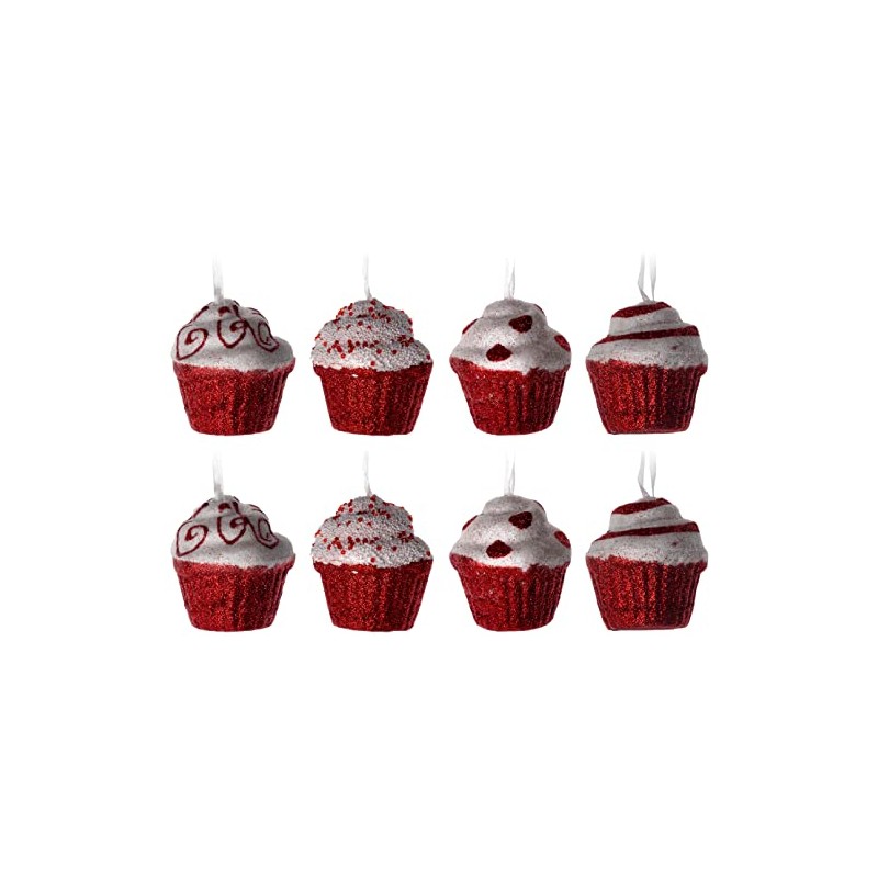 Blue Whale Gifts Red White Candy Cane Cupcake Christmas Tree
