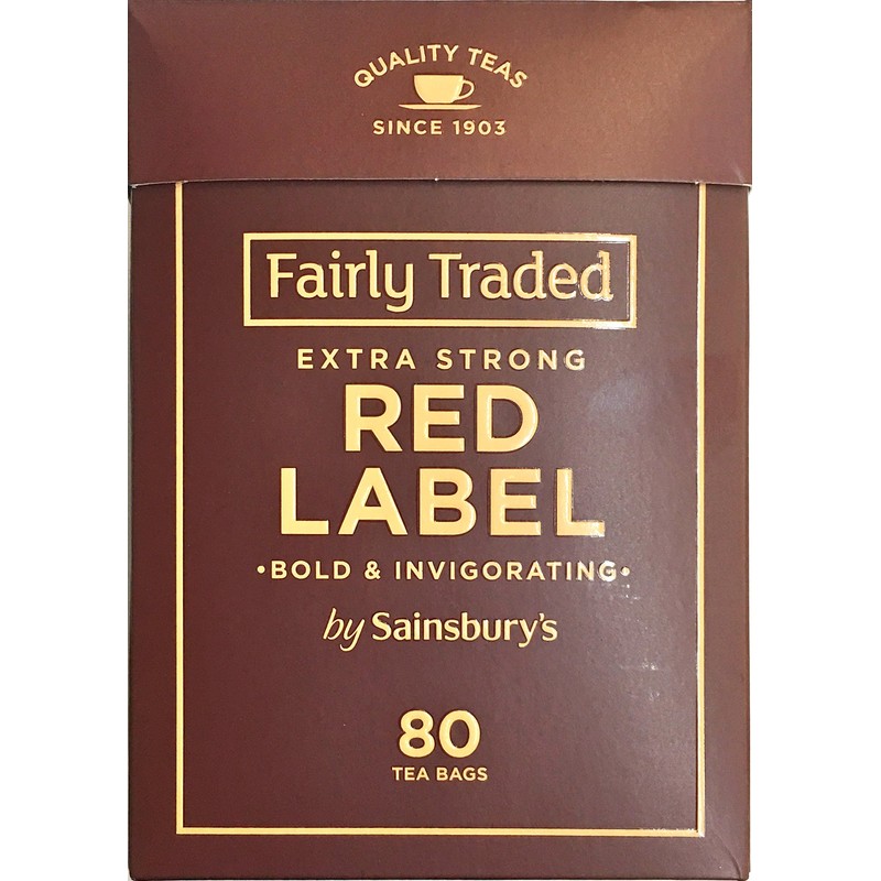 Sainsbury's Extra Strong Red Label Tea 80 Bags 250g |