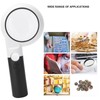 Handheld Magnifying Glass 5X Main Lens 20X Secondary Lens Magnification