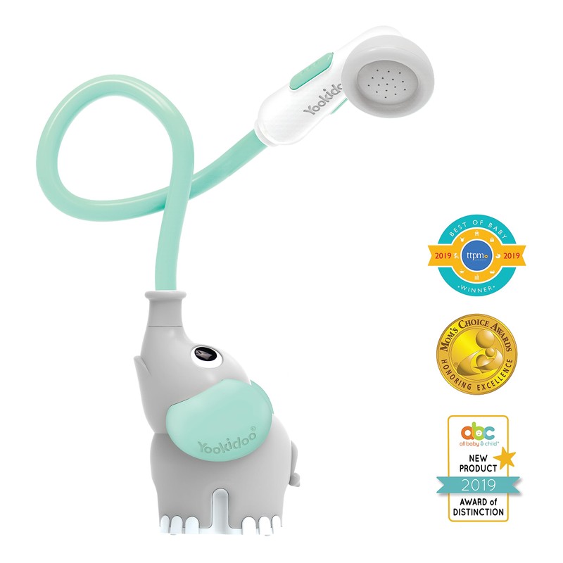 Yookidoo Baby Bath Shower Head - Elephant Water Pump with