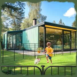 Yaheetech Dog Playpen for Puppy/Small Dogs, Foldable Pet Pen Expandable Fence with Door for Indoor/Outdoor Use, 32 inch 8 Panels