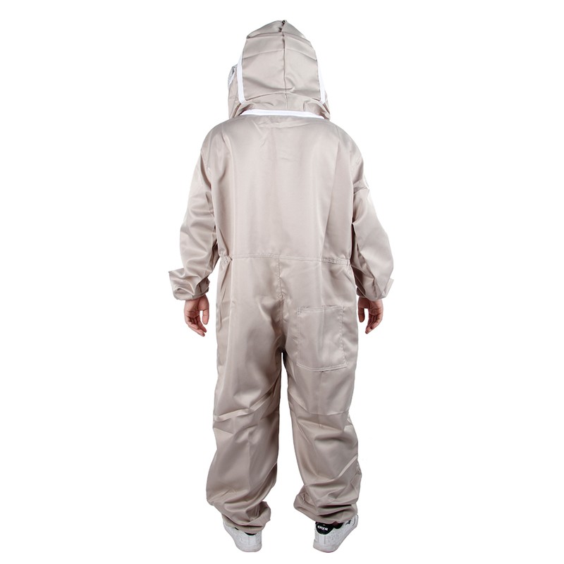 Hooded Beekeeper Suit One Piece Beekeeping Protective Clothes Anti Bee