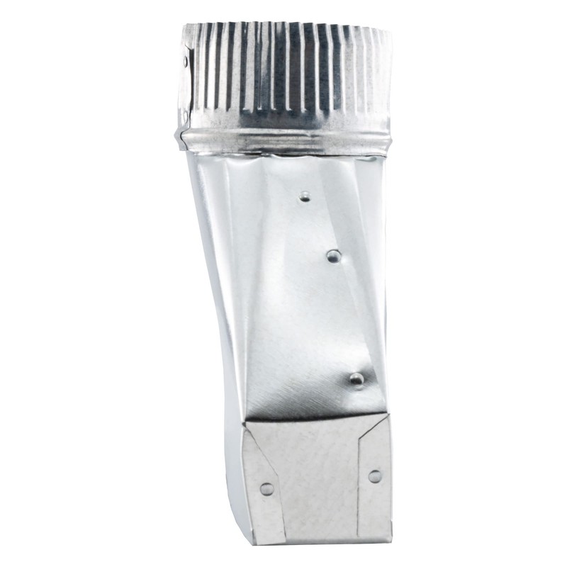 RecPro RV Ducting 4-Inch Straight Register Boot | Straight Crimped