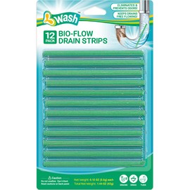 Bio-Flow Drain Strips - 12 Strips | Drain Cleaner & Odor Remover Drain Sticks