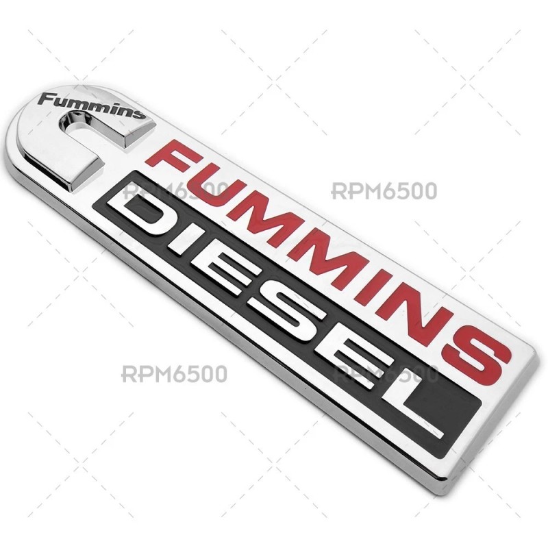 RPM6500 CUMMINS FUMMINS DIESEL FENDER DOOR TAILGATE BADGE NAMEPLATE EMBLEM