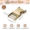 sourcing map 2 Pcs Metal Quick Side Release Buckle, 20mm/0.8"