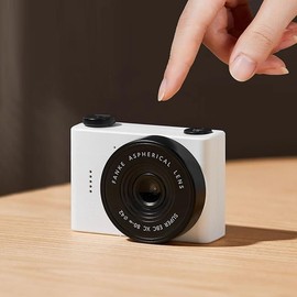 Gloture RetroCUBE Retro Style Mini Digital Camera, 20 Megapixels, Lo-Fi Image Quality, Emo Photo, Retro Toy Camera, Kids, Digital Camera, Mini, Showa Retro Vintage Design, Cute IPS Screen, Japanese