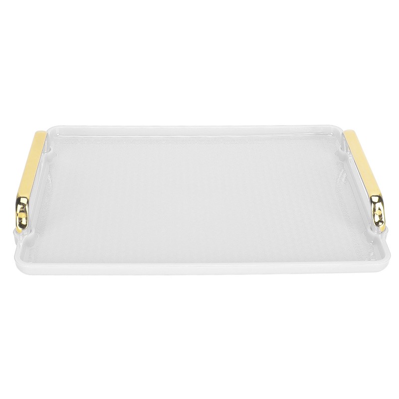 Decorative Tray Elegant Exquisite Texture Ergonomic Serving Tray with Handles