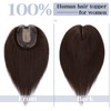 S-noilite Human Hair Toppers for Thinning Hair Women Real Hair