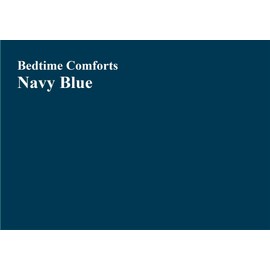 EMPEROR SIZE FLAT SHEET (120" X 112") OVER 20 COLOURS 300 Thread Count (Navy Blue)