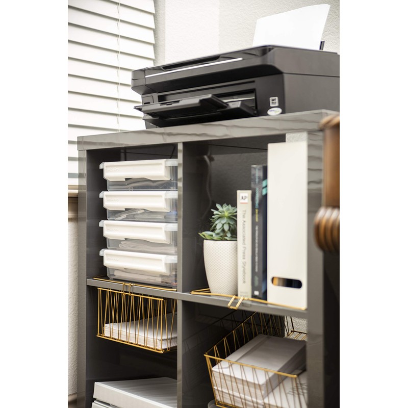 Plano PLA1313 Single Cubby Cube | Clear Storage Bin with