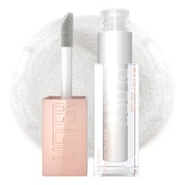 Maybelline Gloss hidratante para labios Lifter Gloss Tono 001 Pearl, 5.4ml - Brillo de labios de larga duración, formulado con Ácido Hialurónico, sin sensación pegajosa