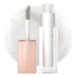 Maybelline Gloss hidratante para labios Lifter Gloss Tono 001 Pearl, 5.4ml - Brillo de labios de larga duración, formulado con Ácido Hialurónico, sin sensación pegajosa