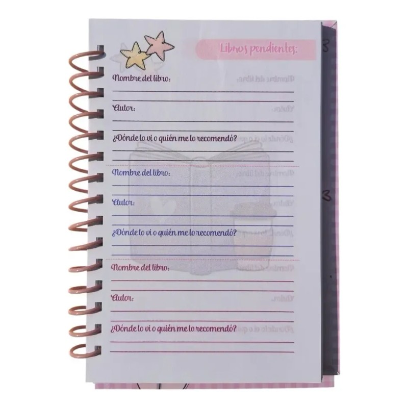 Agenda Lectora, Diario De Lectura, Mi Libro De Lecturas