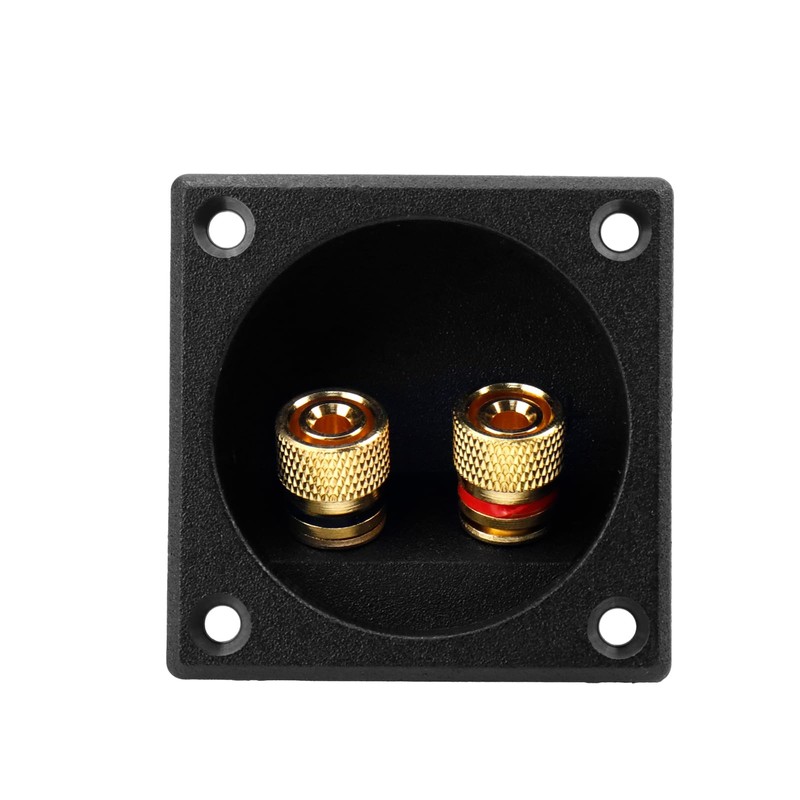 Pastlla 4PCS 2.2" Square 2-Way Speaker Box Terminal Binding Post