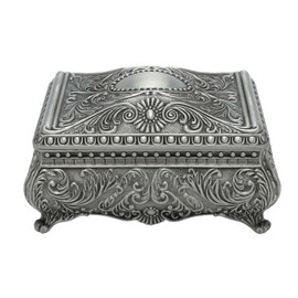 Vintage Jewelry Box Innovative European Style Light Luxury Metal Trinket Box for Rings Necklaces Earrings