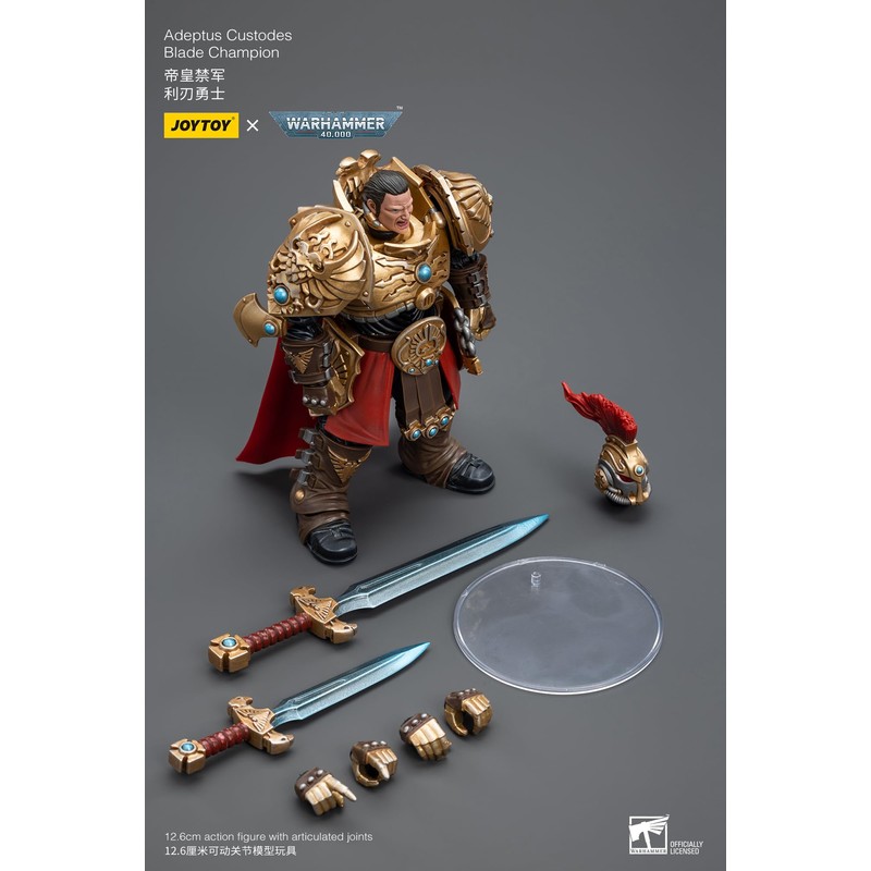 Warhammer 40K: Adeptus Custodes Blade Champion 1:18 Scale Action Figure
