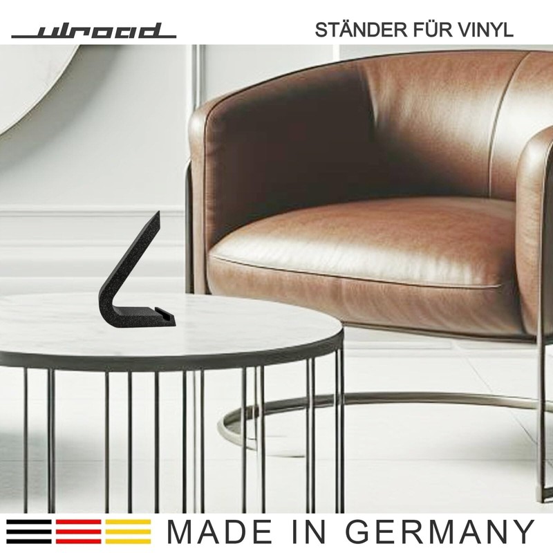 ULROAD Vinyl Record Stand, Vinyl Display, Record Holder, Decoration, 12
