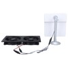 20W Solar Panel Solar Powered Dual Exhaust Fan Kit for