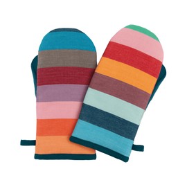 Remember Oven Gloves – High-Quality Oven Gloves Made of Heat-resistant Material for Perfect Protection in the Kitchen – Colourful Set of 2