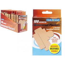 100 Pack Ventilated Plasters - Assorted
