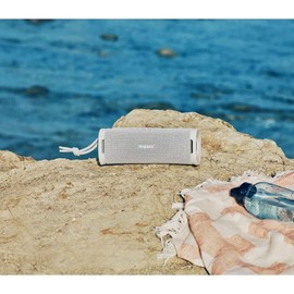 Sony ULT Field 1 Wireless Speaker Compact and Portable Design, Enhanced Bass and Sound Diffusion, Long-Lasting Battery Life, Waterproof Shower Speaker with Bluetooth SRSULT10W, Off White