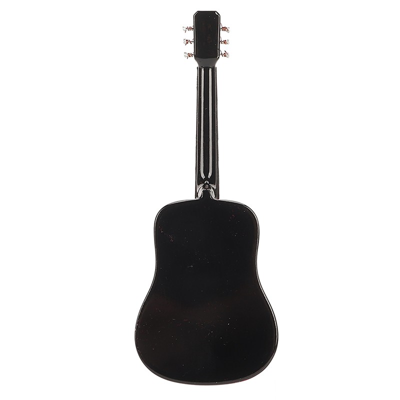 Miniature Wooden Guitar Model Exquisite Realistic Mini Musical Ornaments with
