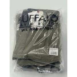 Buffalo David Bitton Men's Non-Denim Straight Leg Jeans | Olive | 34 x 32