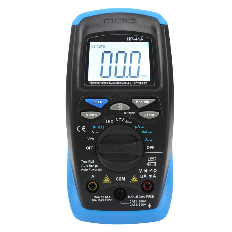 HP41A TrueRms AC DC Ammeter Voltmeter 2000Count Digital Multifunctional Meter