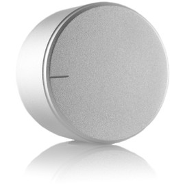 Hifi Lab Potentiometer Knob Aluminium 38 x 22 mm Solid Silver 6.35 mm