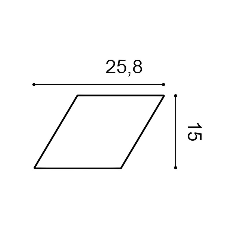 3d wall panel Orac Decor W100ODERN ROMBUS Deco elementodern white