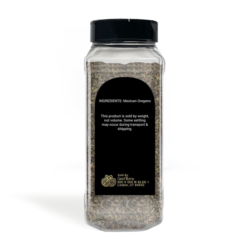 GranAroma Mexican Oregano, 6.4 oz, Versatile Herb, Peppery & Strong