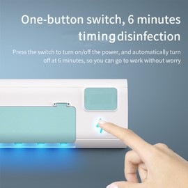 UV Toothbrush Sanitizer Toothbrush Holder Wall Mounted with Sterilizer and Timing USB Charging UV Toothbrush Organizer Cleaner 1500mAh for Ladies  Family