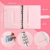 Vegaplace A5 Macaron Binder, 6-Hole PU Leather Notebook Binder, Durable,