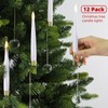 Sunjas Christmas Tree Candles with Magic Wand 12 Pack Flameless
