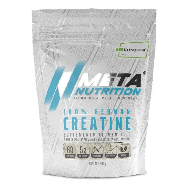 Meta Nutrition Creatina Sello Creapure 300 Grs 60 Serv Sin