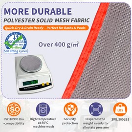 EZ Assistive Universal Full Body Patient Lift Sling,Medical Sling for Bed Positioning and Bathing Assist Aids,Transfer Sling for Elderly,Disabled,Bedridden (Purple Gray, Medium-Pack of 1 pc)