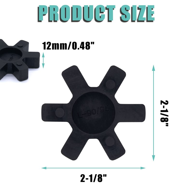 Flexible L095 NBR Rubber Spider Insert Solid Spider Center Inserts