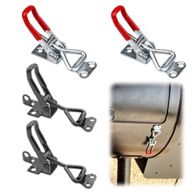 GUOYOU 4 Pcs Adjustable Toggle Clamp Quick Release Toggle Catch Latch Metal Non-Slip Quick Release Pull Latch Tools Holding Capacity Heavy 100kg for Door Cabinet Box Case Trunk Cases Smoker Lid Jig